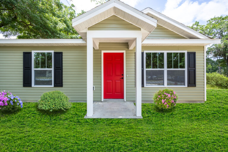 Entry way to home built by Red Door Homes fl